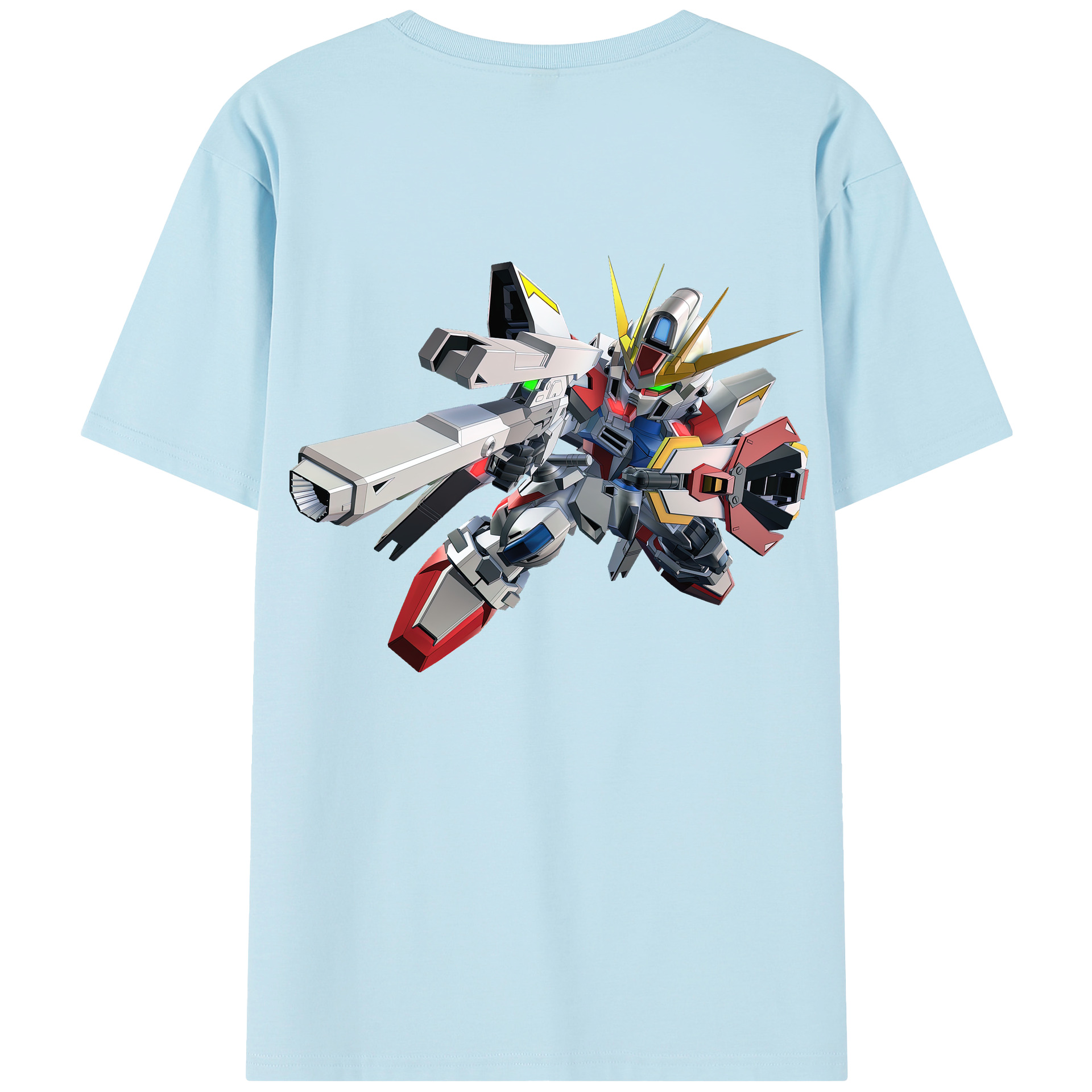 （画像用） 機動戦士ガンダム Mobile Suit Gundam 綿100％半袖Tシャツ（背面プリント）